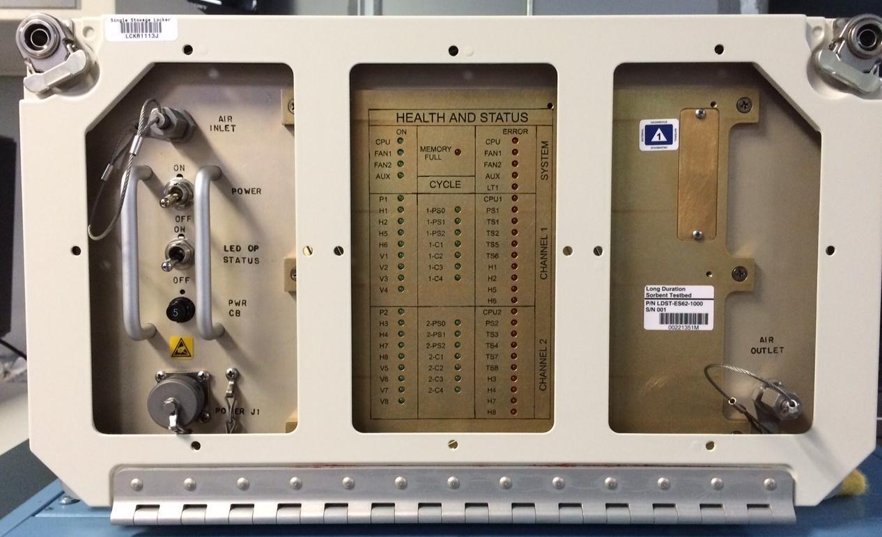The Long Duration Sorbent Testbed locker