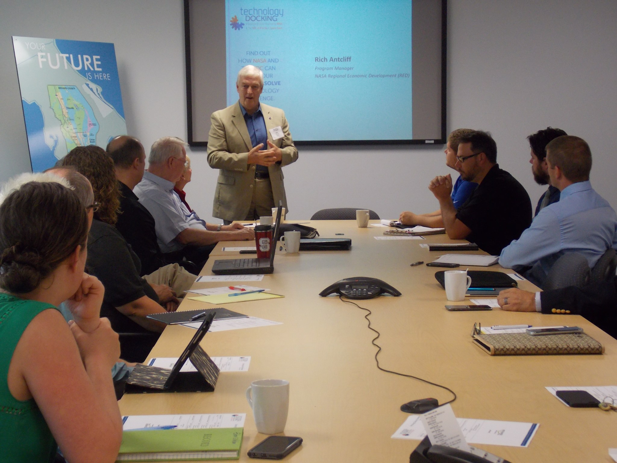 A Technology Docking event in June 2016 at the EDC of Florida's Space Coast in Rockledge, Florida. 