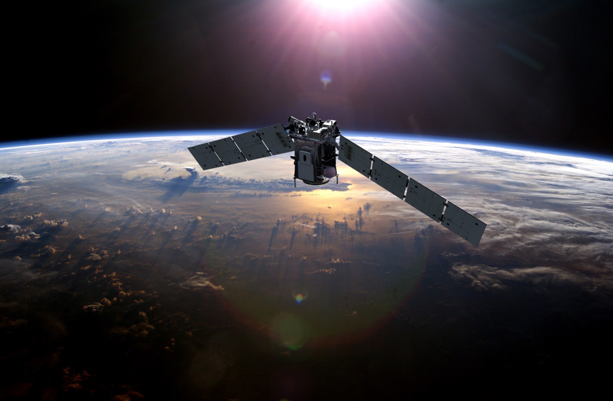 artist impression of TIMED spacecraft