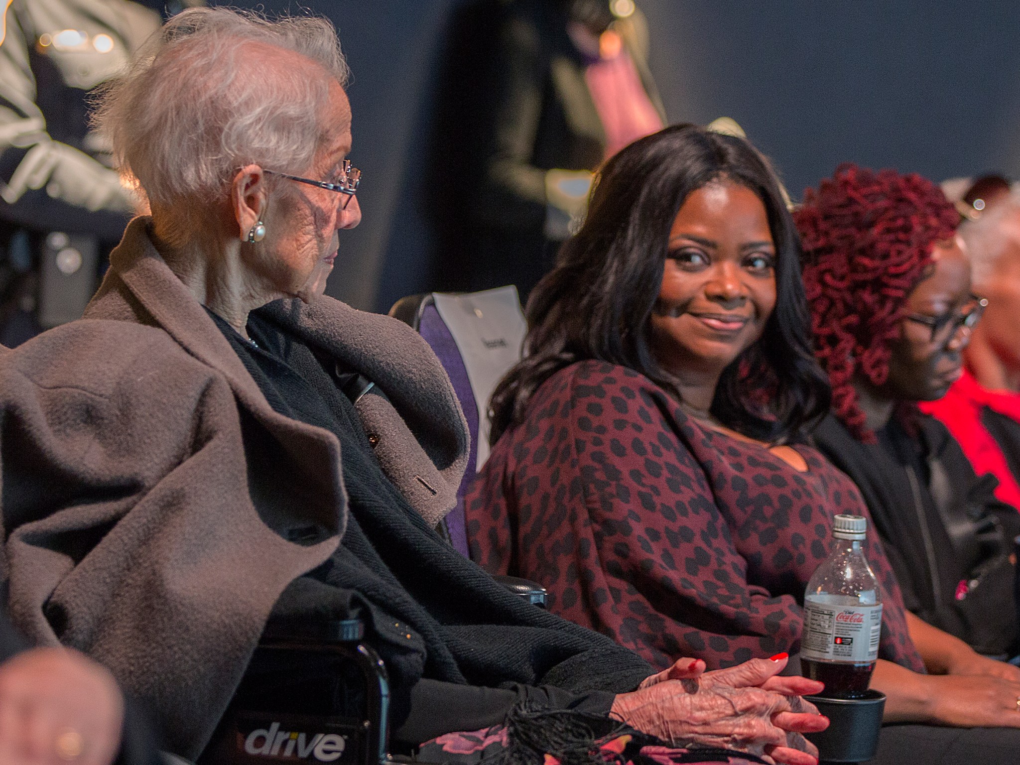 Katherine Johnson, left, and actress Octavia Spencer