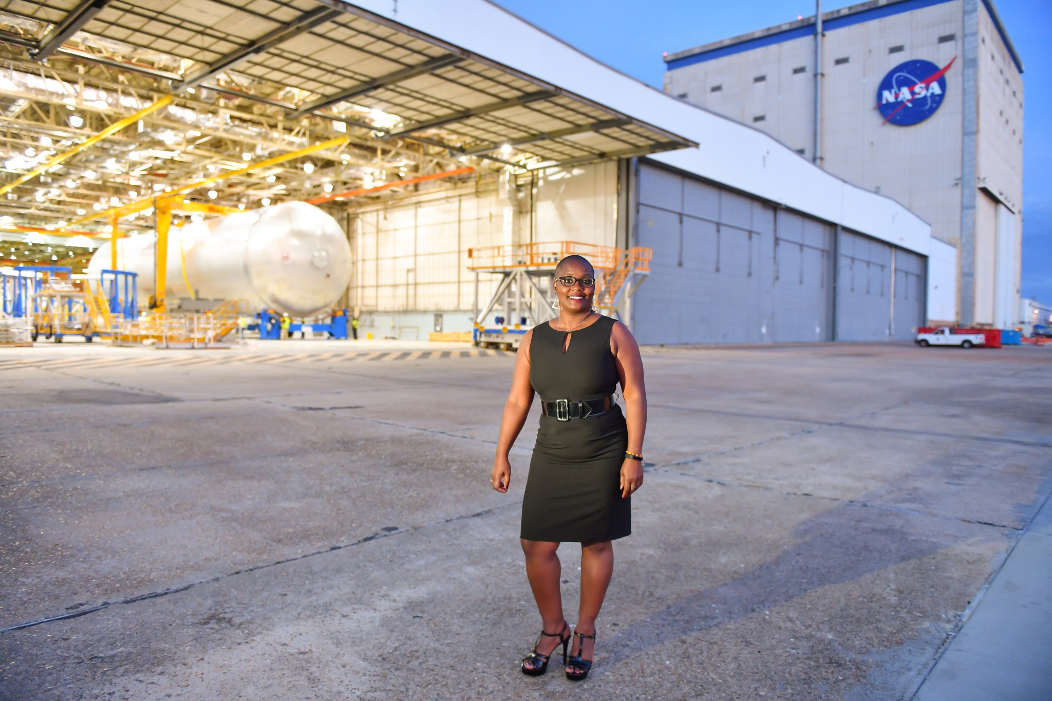 Renee Horton, a metals and weld engineer at Michoud, is helping build NASA's new rocket, the Space Launch System. 