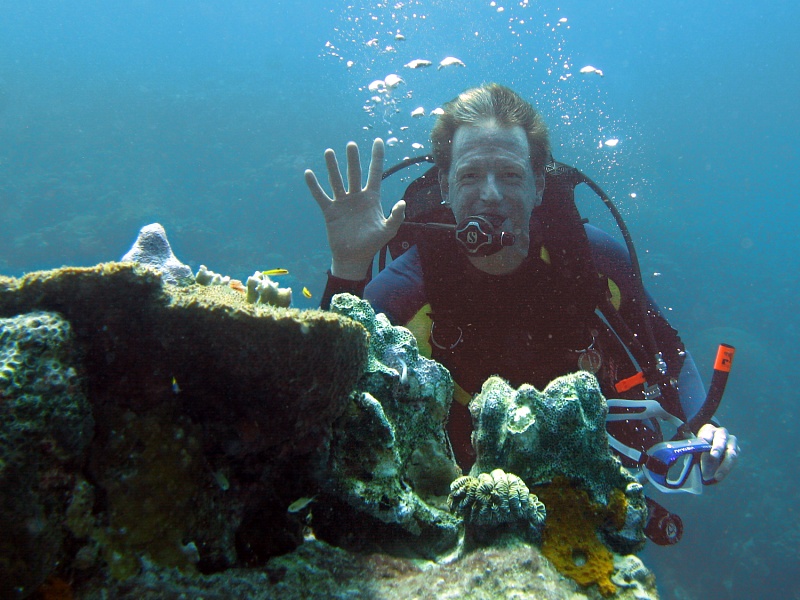 Kuring diving in Bonaire