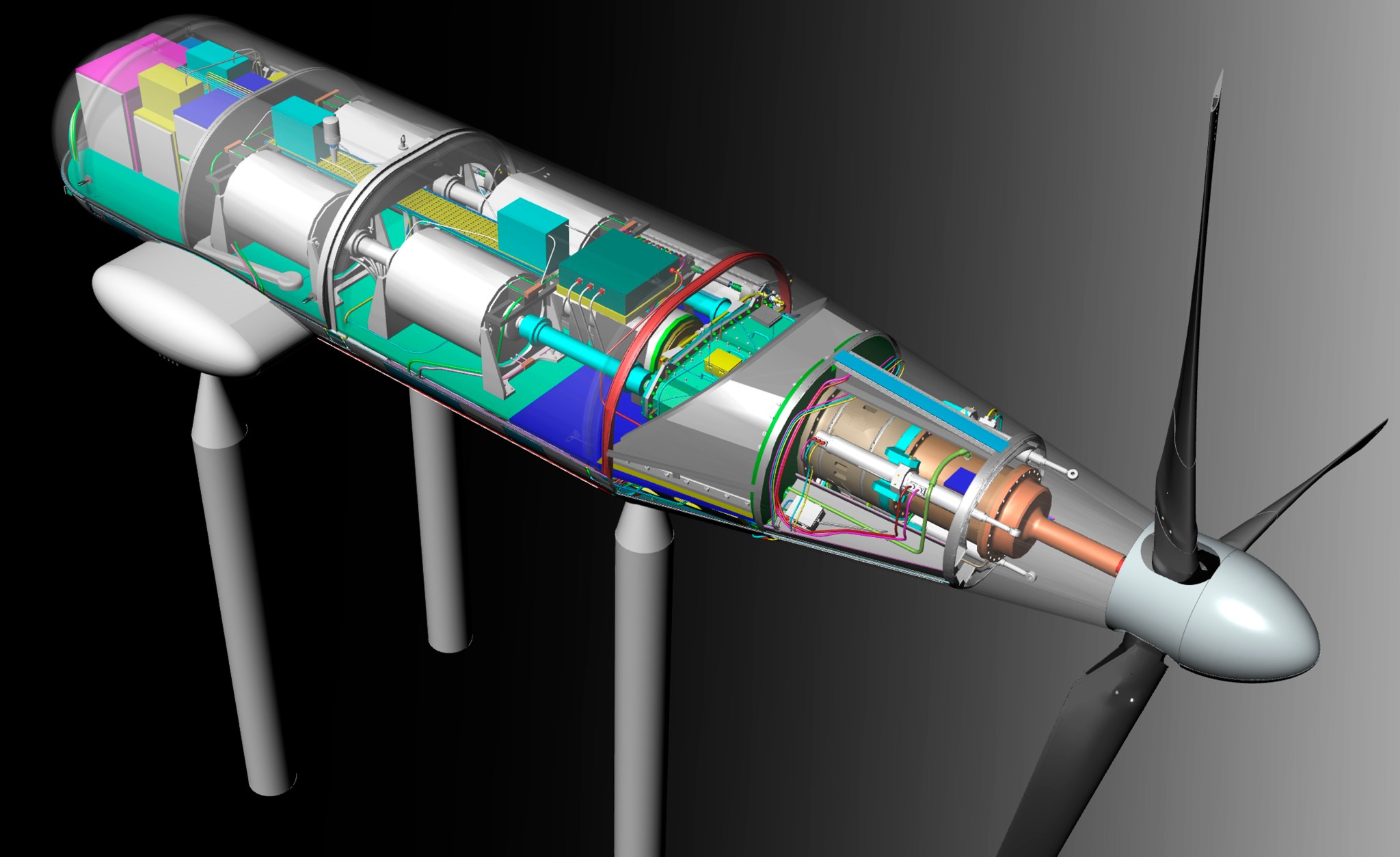 Artist illustration for the Tiltrotor Test Rig.