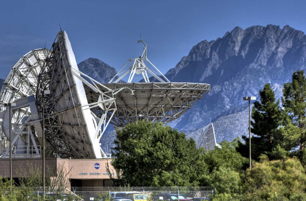 A TDRSS ground terminal in White Sands, NM. 