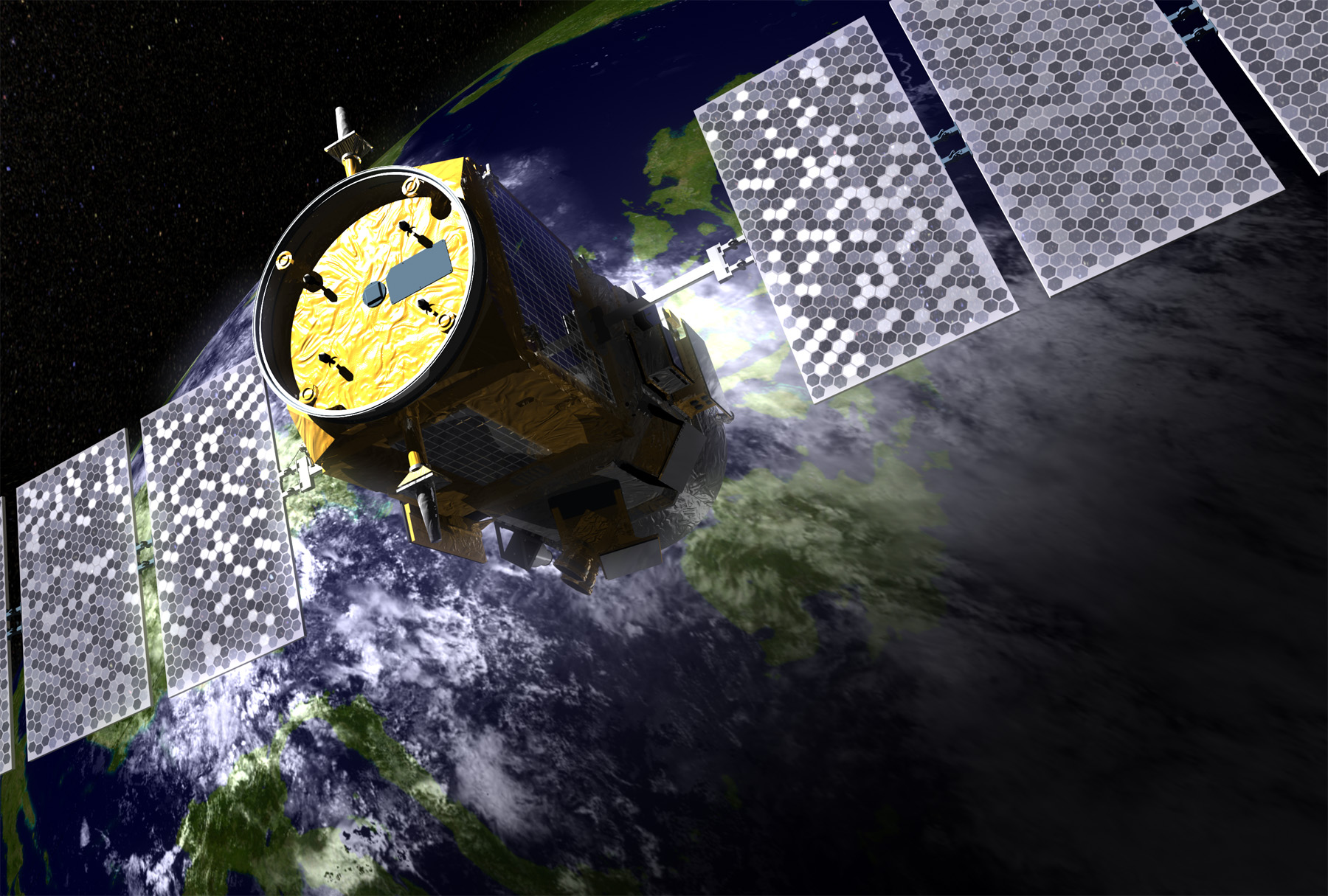 NASA's CALIPSO satellite in orbit, artist's concept
