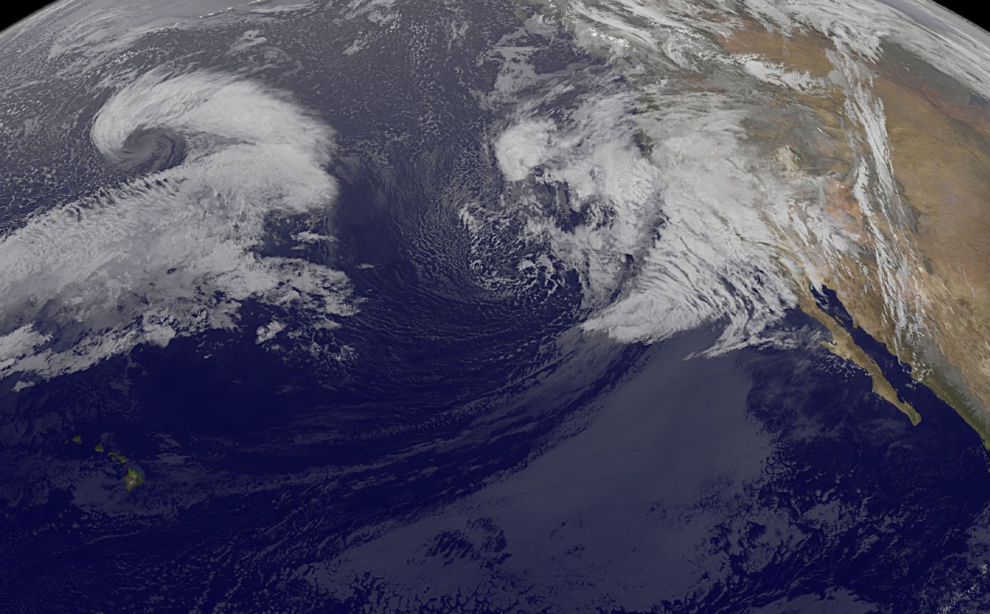 GOES-West image showing large storm system in E Pacific