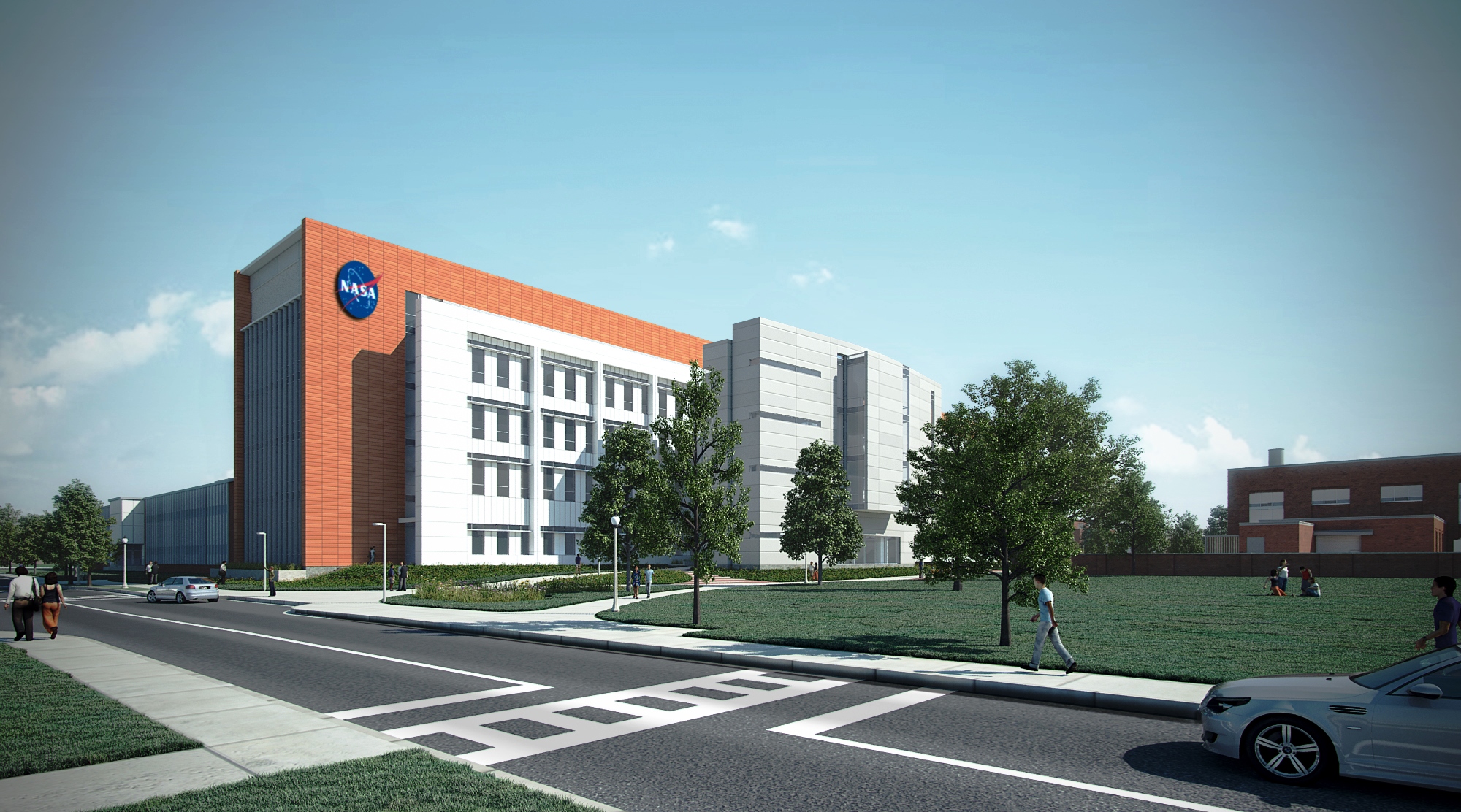Artist's concept of the Measurement Systems Laboratory building at NASA's Langley Research Center in Hampton, Virginia.