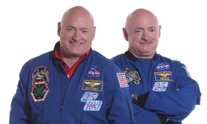 Identical twins, from left, Scott and Mark Kelly, are the subjects of NASA’s Twins Study.