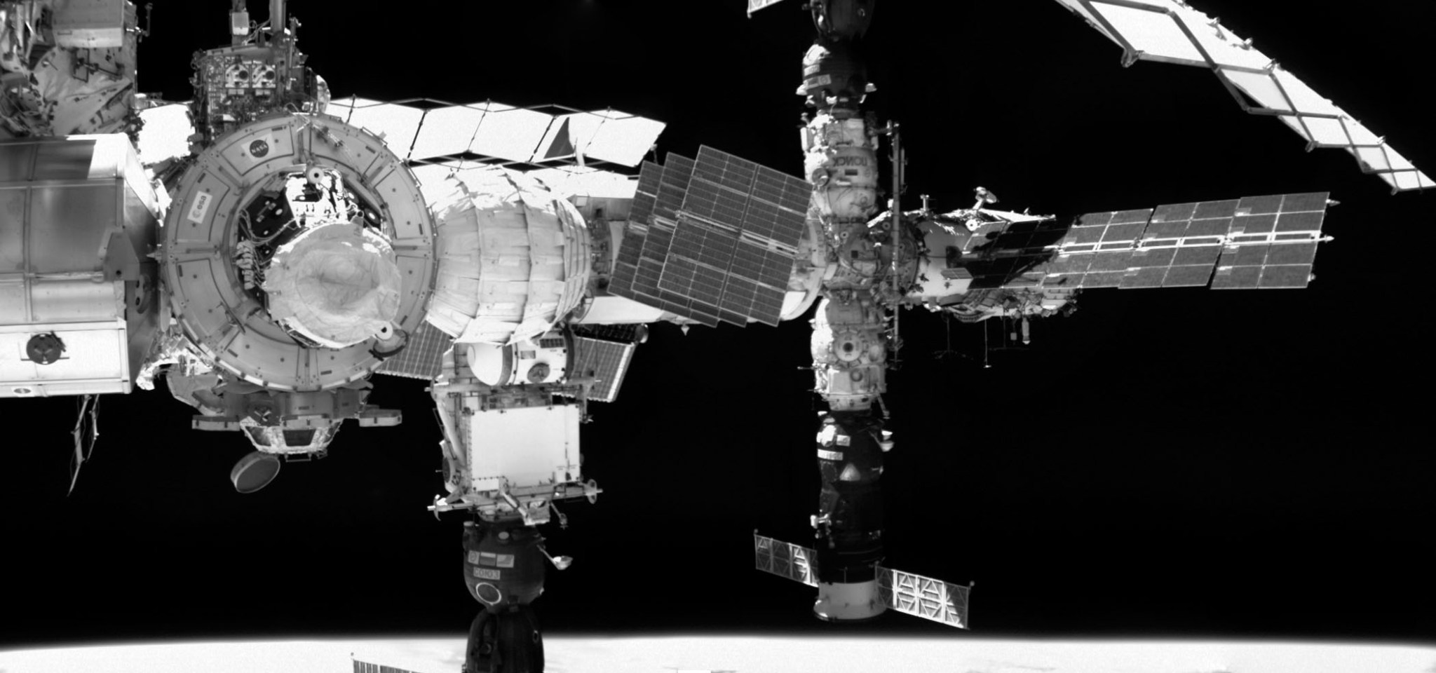 ISS taken by the Raven's Visible Camera