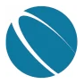 logo of dark turquoise circle with a white stylized launch vapor trail