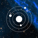 concentric circles representing orbits