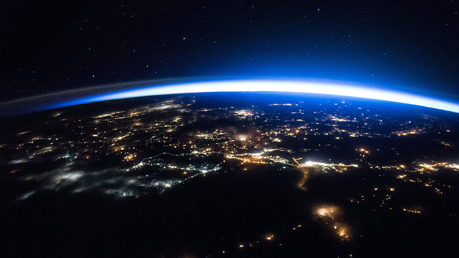 Night Image from the Space Station