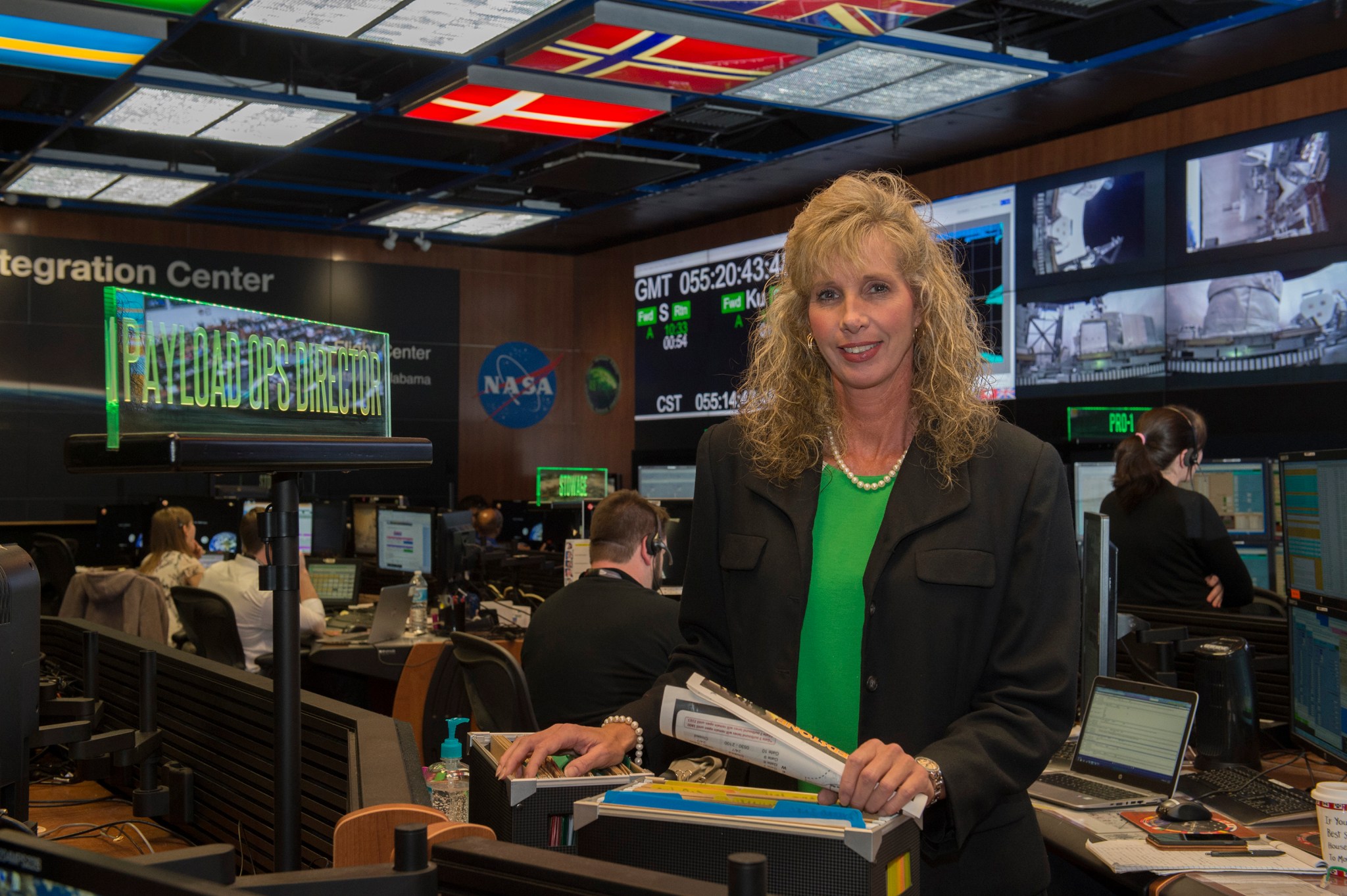 Christy Kennamer supports the Payload Operations Integration Center.