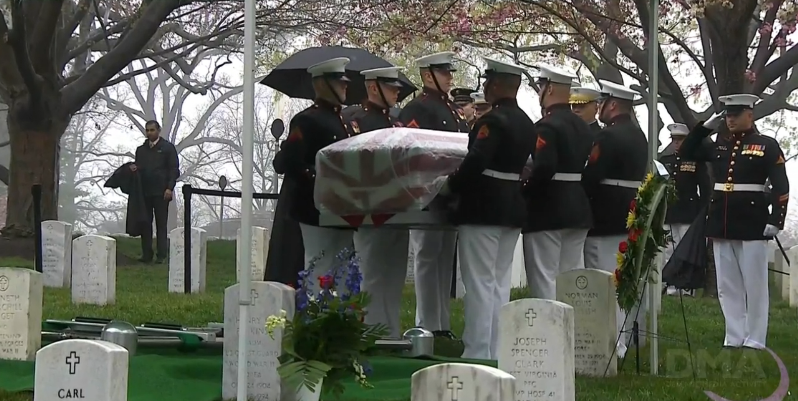 NASA astronaut and U.S. Senator John Glenn was laid to rest at Arlington National Cemetery in Virginia April 6, 2017.