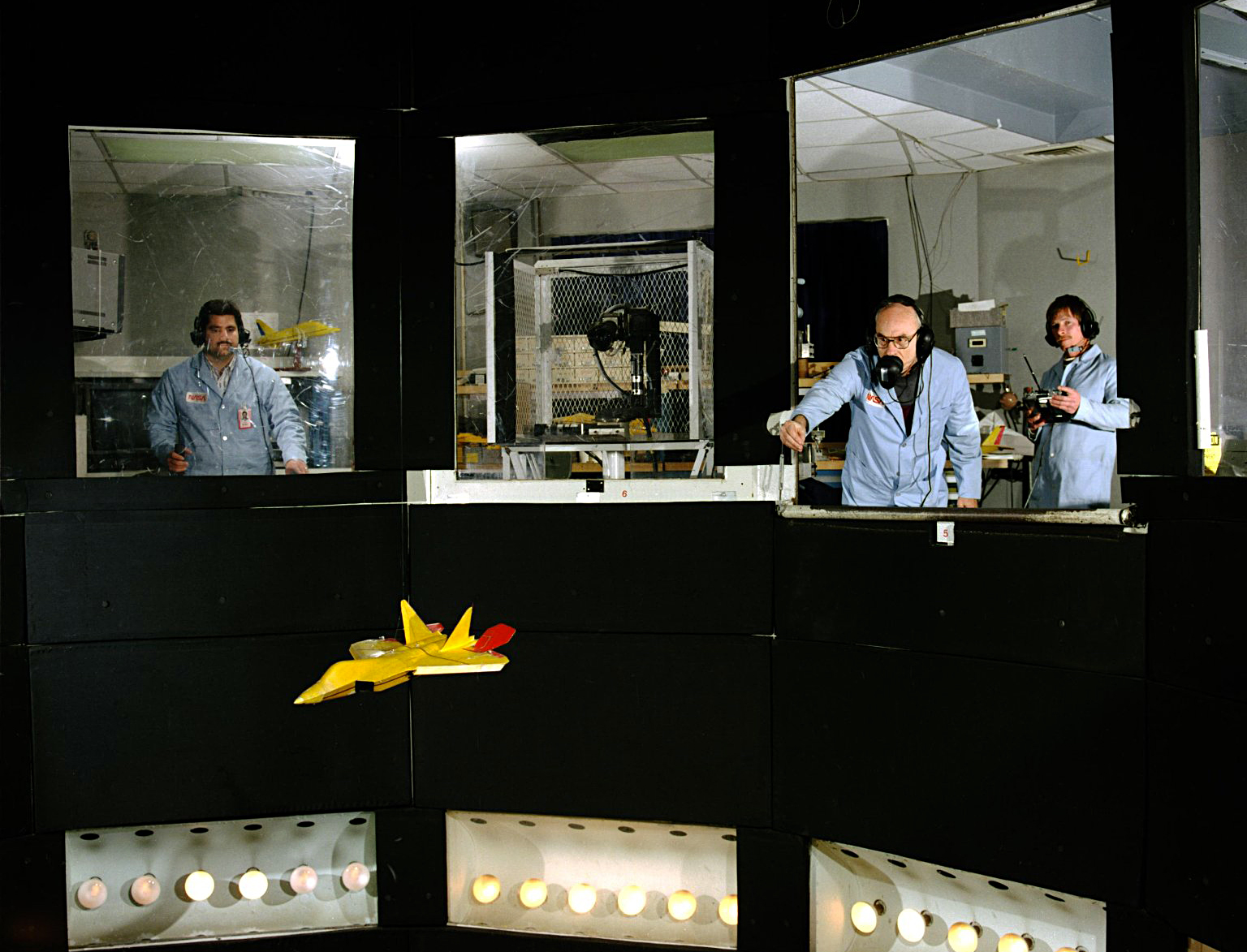 F-22 spin recovery testing at NASA Langley, 1994