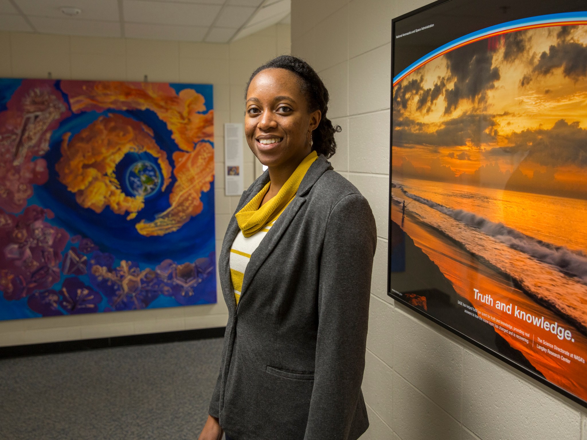 This is a photo of Yolanda Shea, a Physical Research Scientist at NASA Langley Research Center.