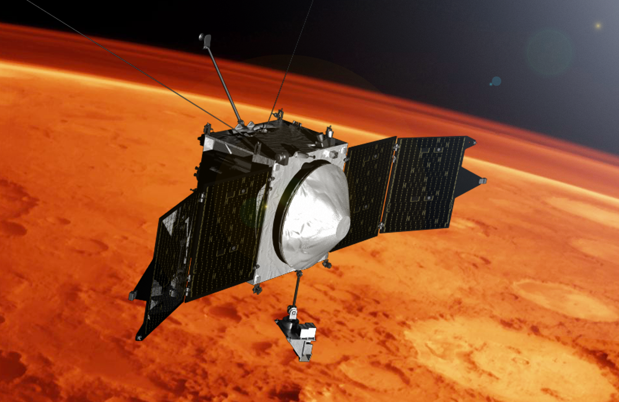 MAVEN spacecraft at Mars