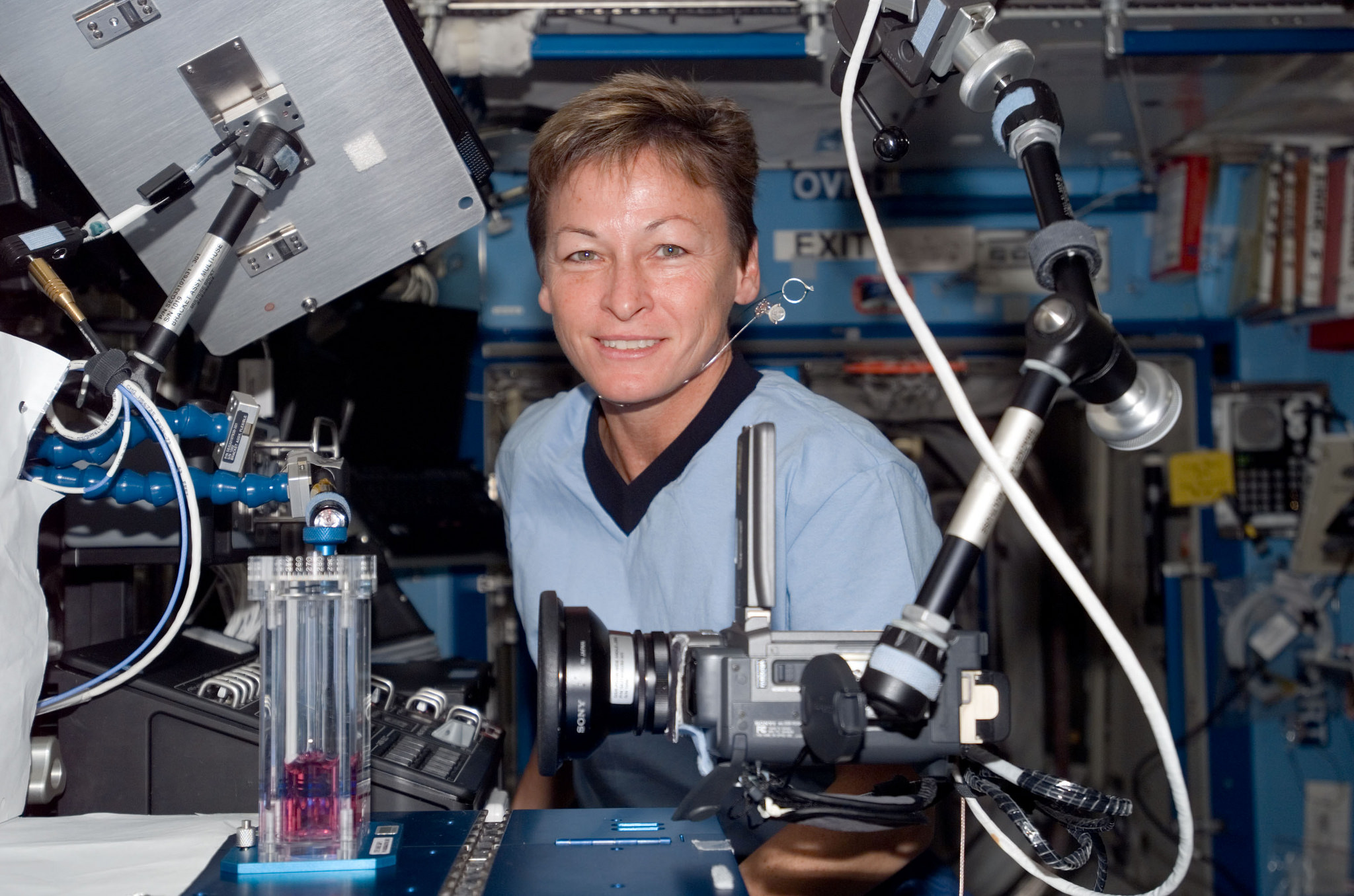 NASA astronaut Peggy Whitson, Expedition 16 commander