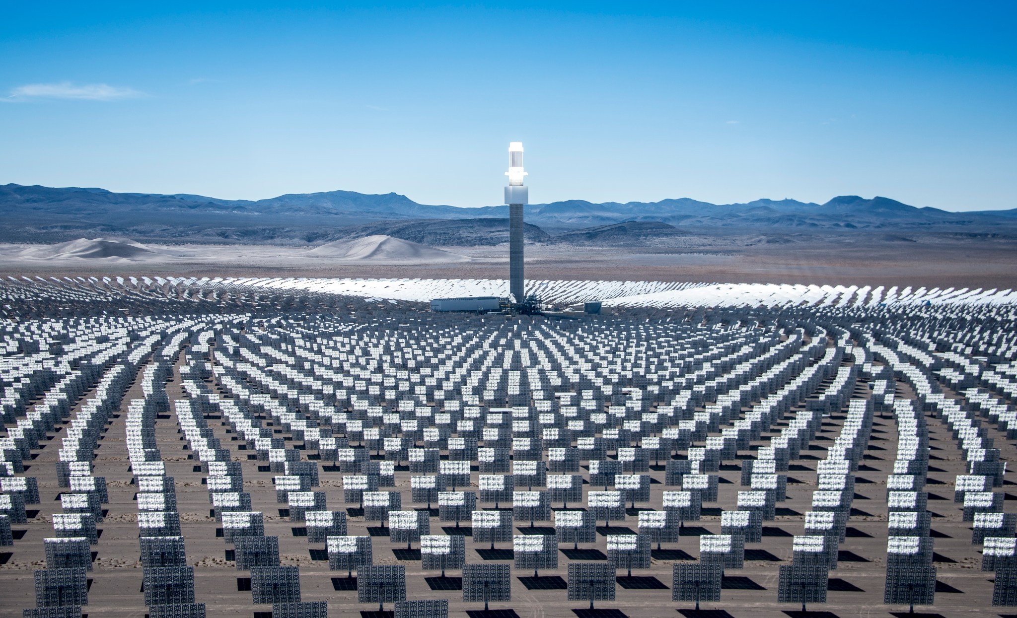 The Crescent Dunes Solar Energy Plant