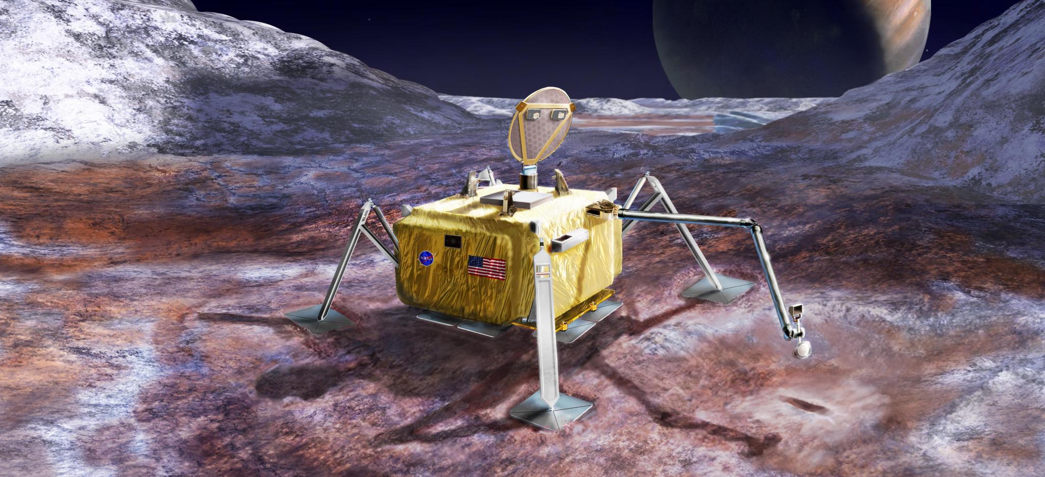 Artist's rendering of robotic probe