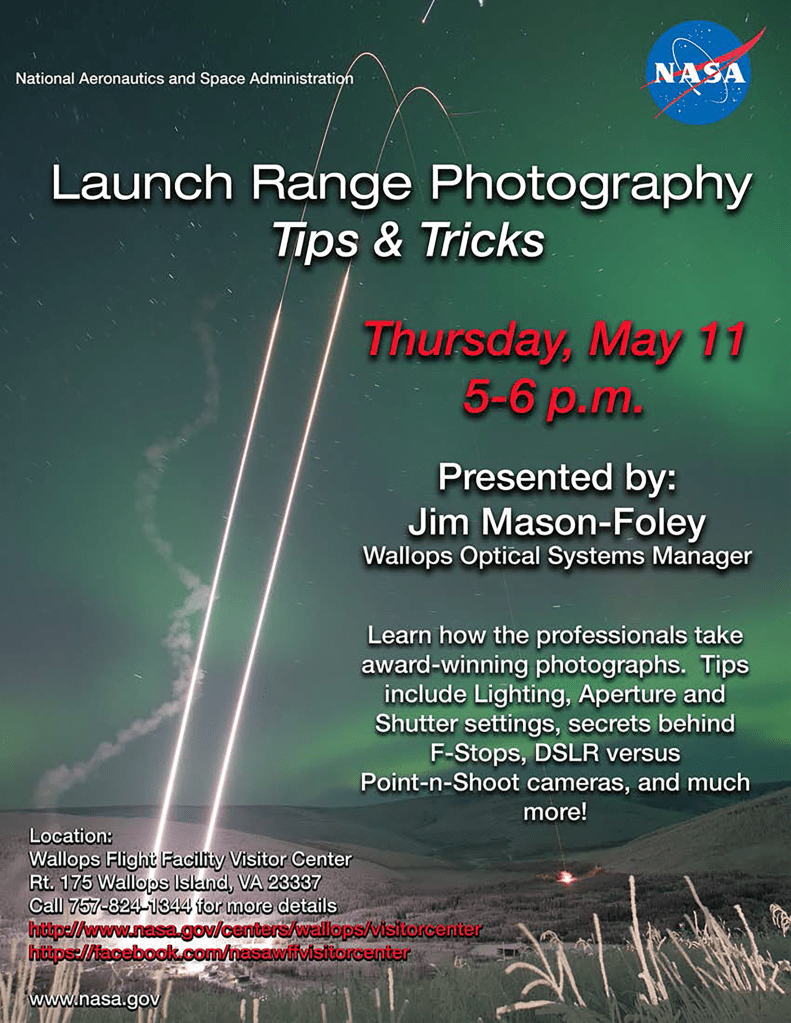 Get Your Focus On at the NASA Visitor Center May 11