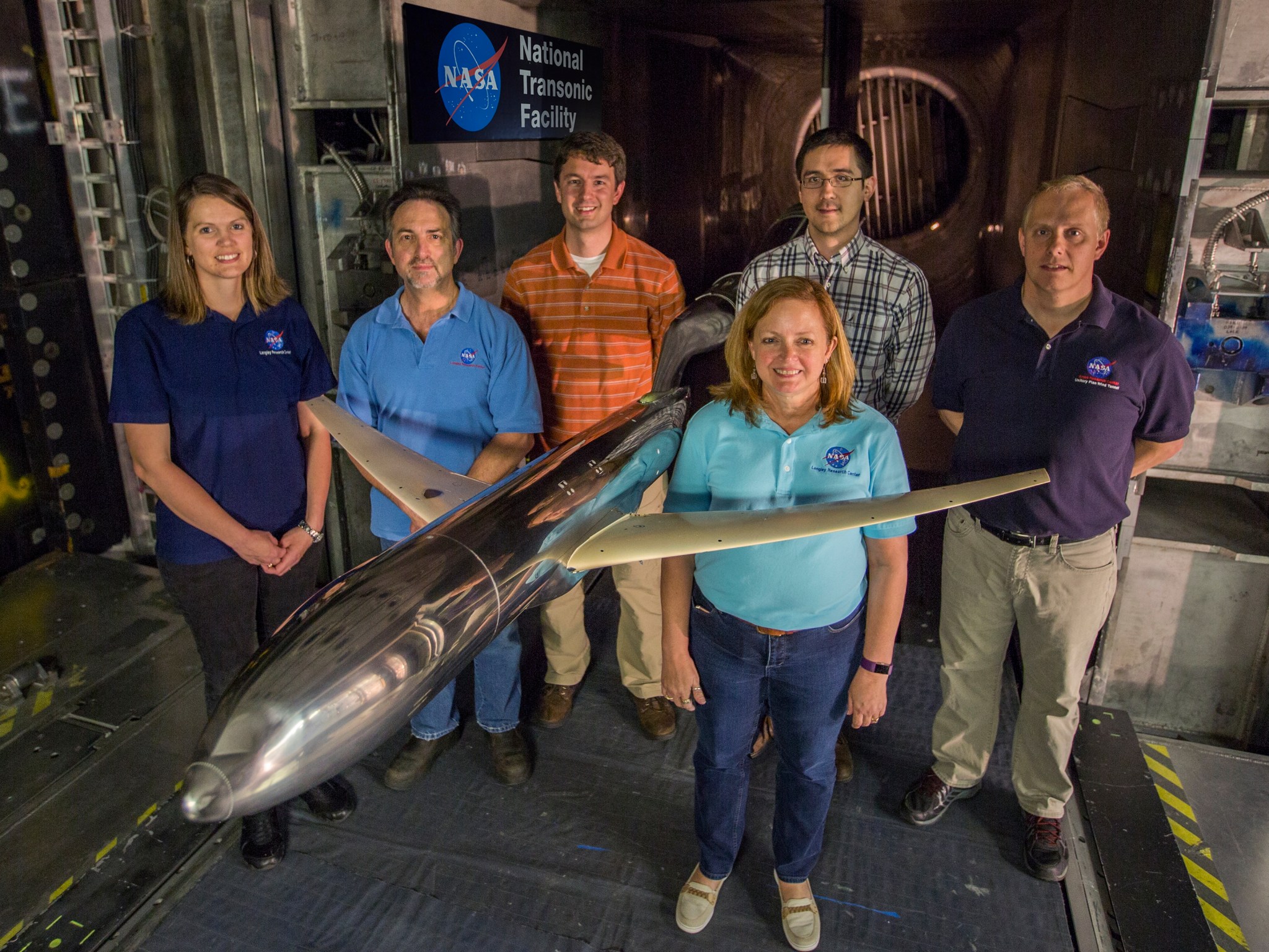 AIAA Innovation Award winner Melissa Rivers (front) with her team at NASA’s Langley Research Center.