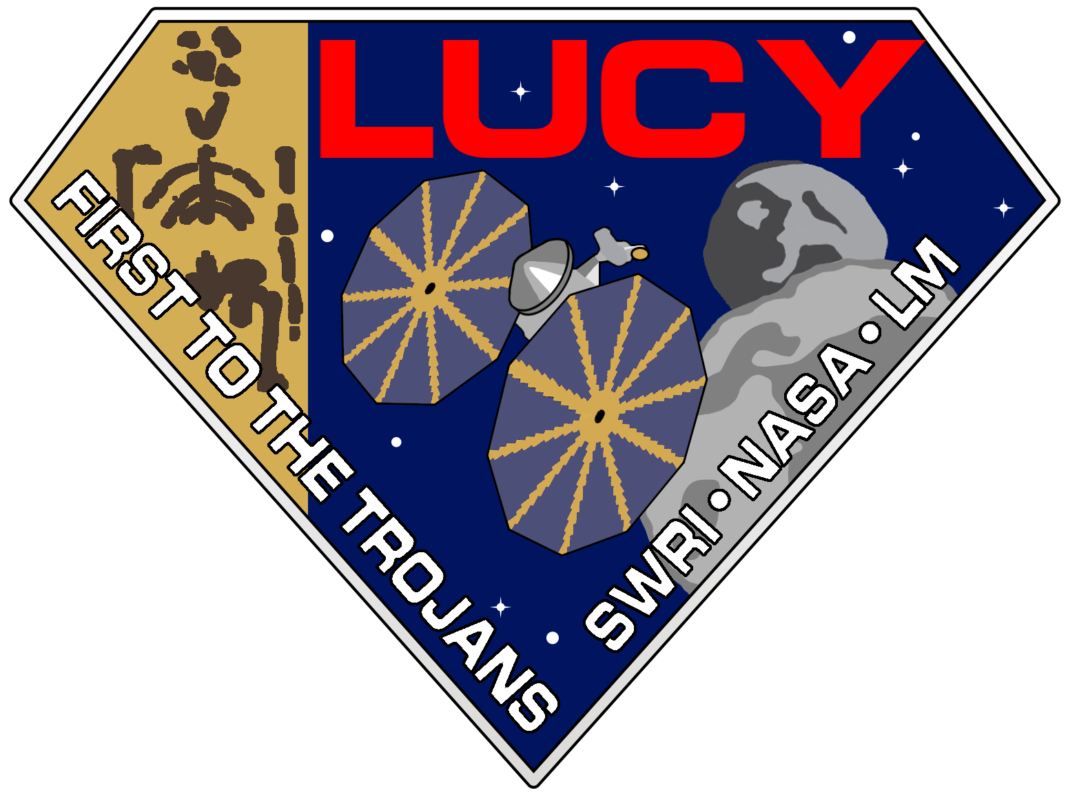 Logo for the Lucy mission