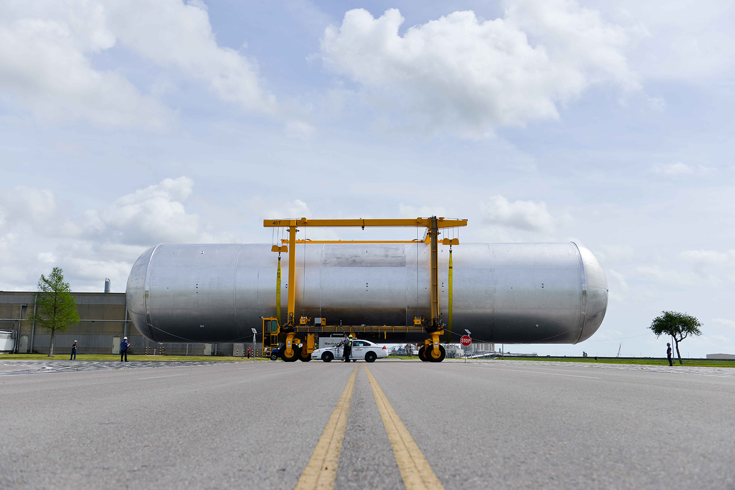 Moving the SLS Liquid Hydrogen Tank Structural Test Article