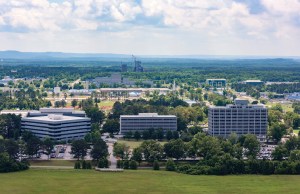 NASA’s Marshall Space Flight Center aerial photo taken in 2017