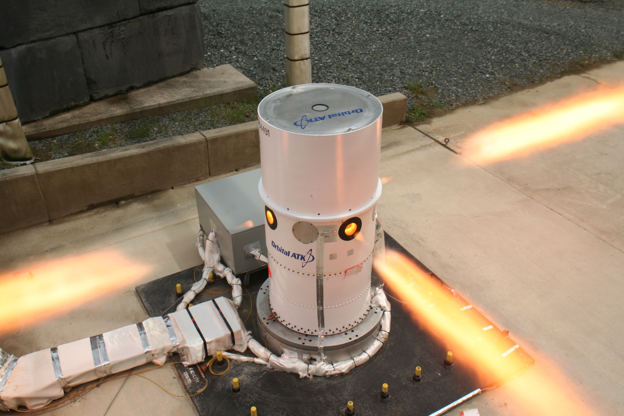 Successful test of the Orion Launch Abort System motor at Orbital ATK's Elkton, Maryland, facility.