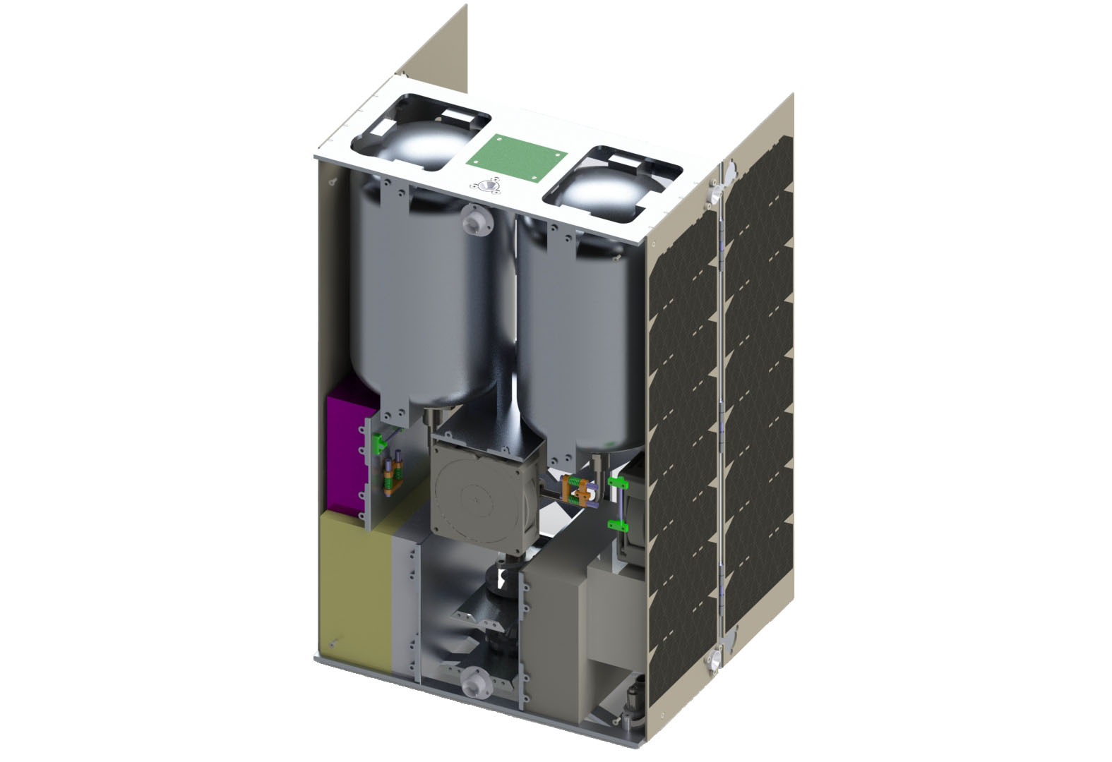 Triteia spacecraft is designed for maneuvering into lunar orbit. 