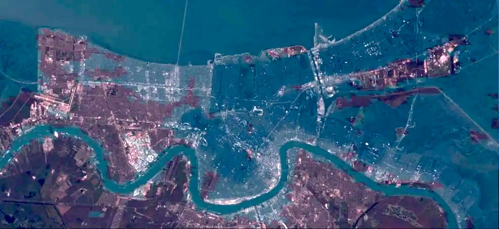 Researchers from NASA Ames and the U.S. Geological Survey (USGS) created this flood map