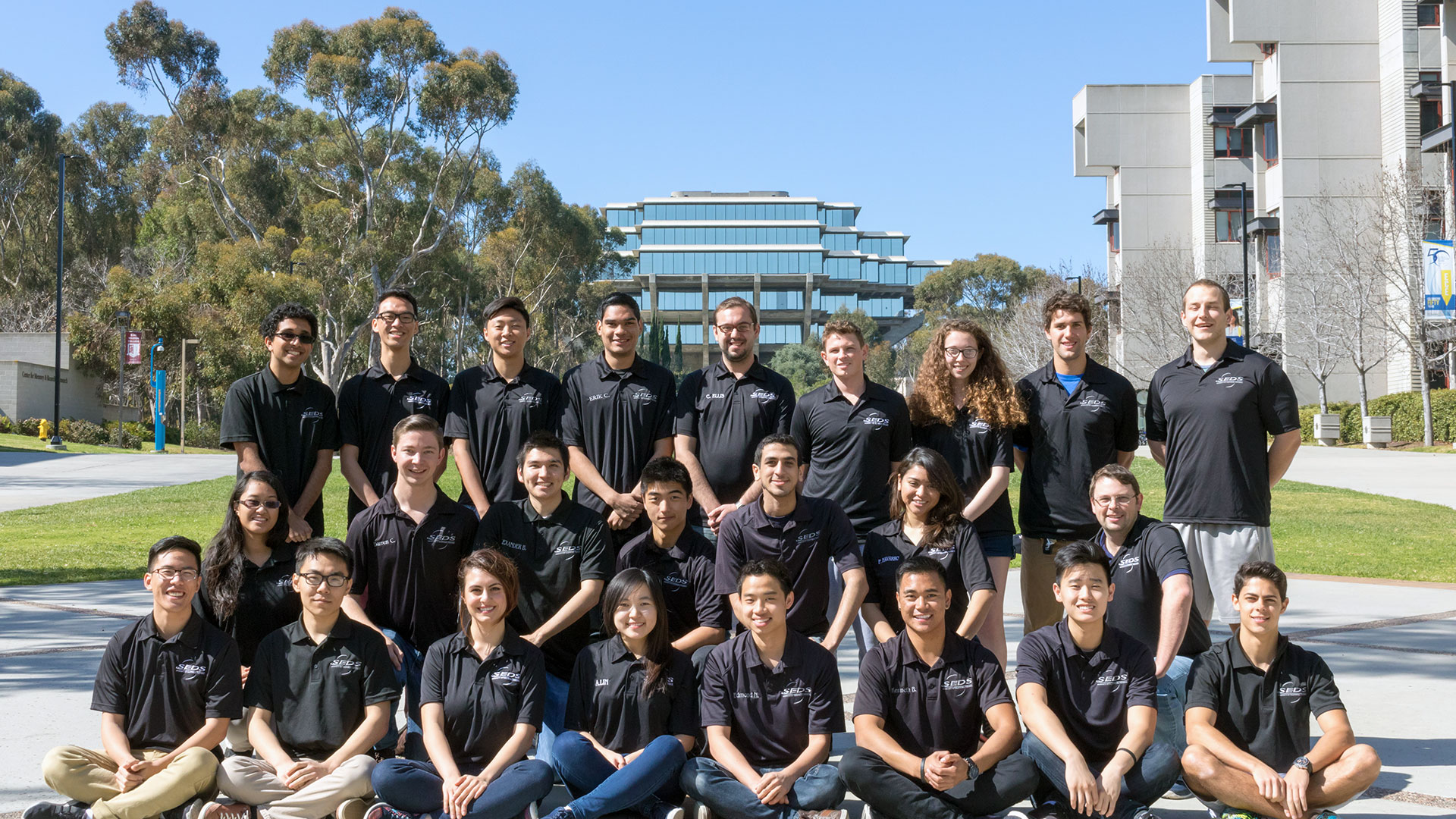 Team members from the University of California, San Diego Students for the Exploration and Development of Space (SEDS).