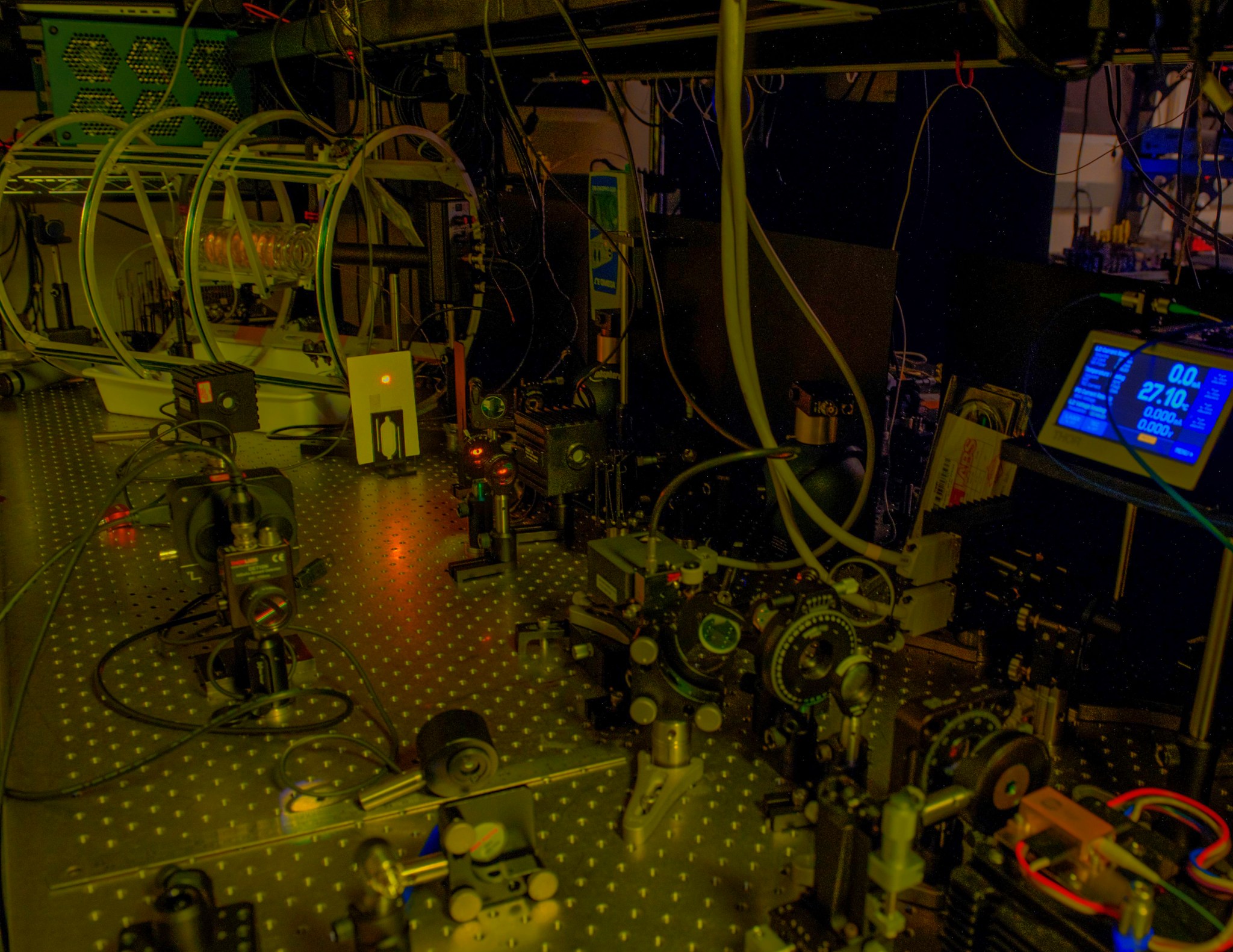 This image shows the laboratory breadboard.