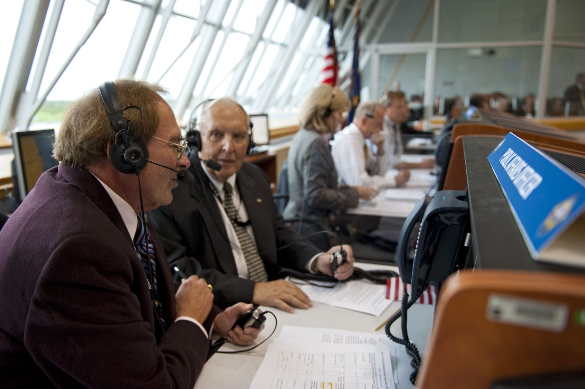 Launch Commentator George Diller interviews former Kennedy Director of Public Affairs Hugh Harris