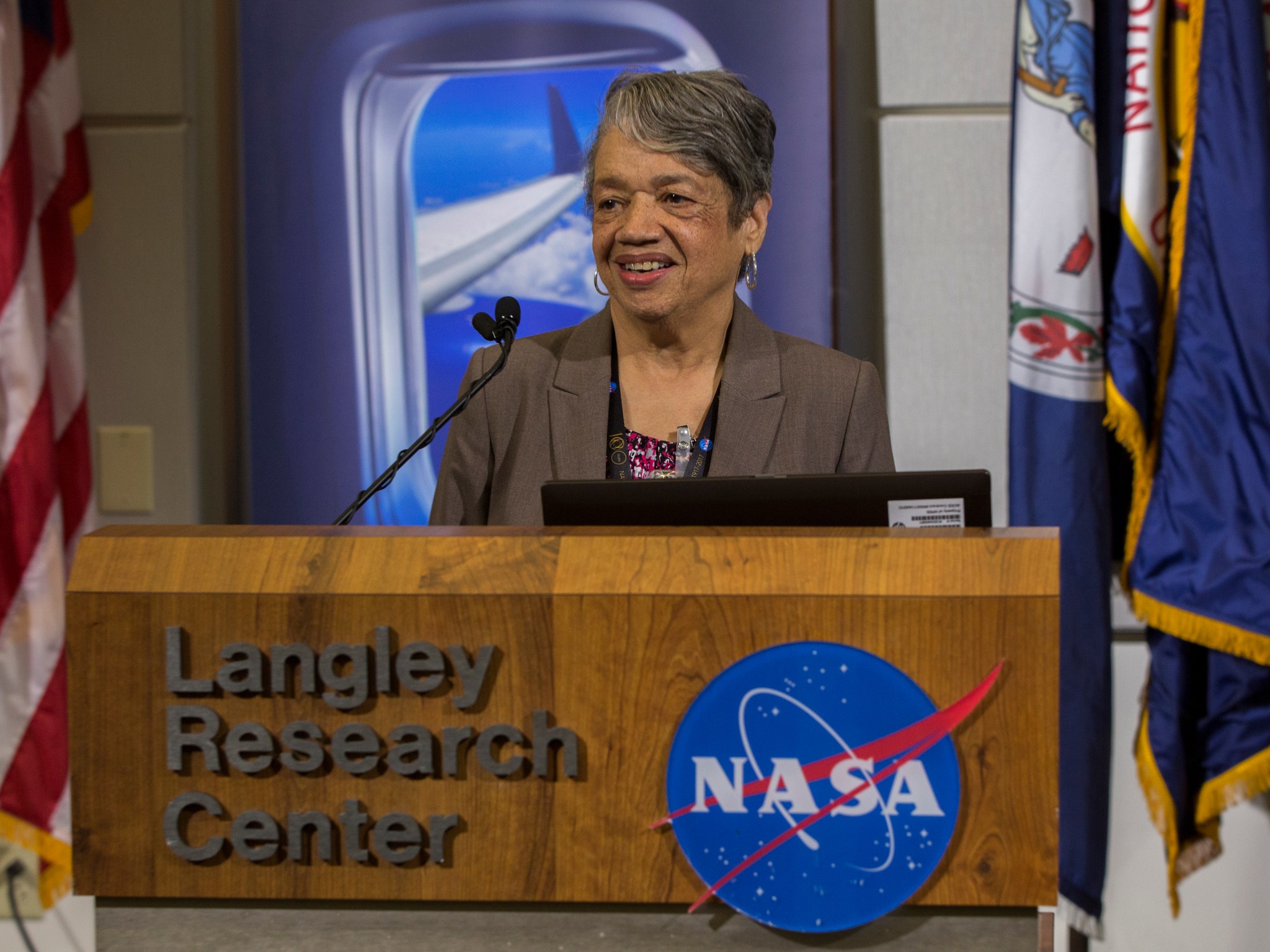 NASA Langley Hall of Honor keynote speaker Christine Darden praised the accomplishments of the 18 inductees.