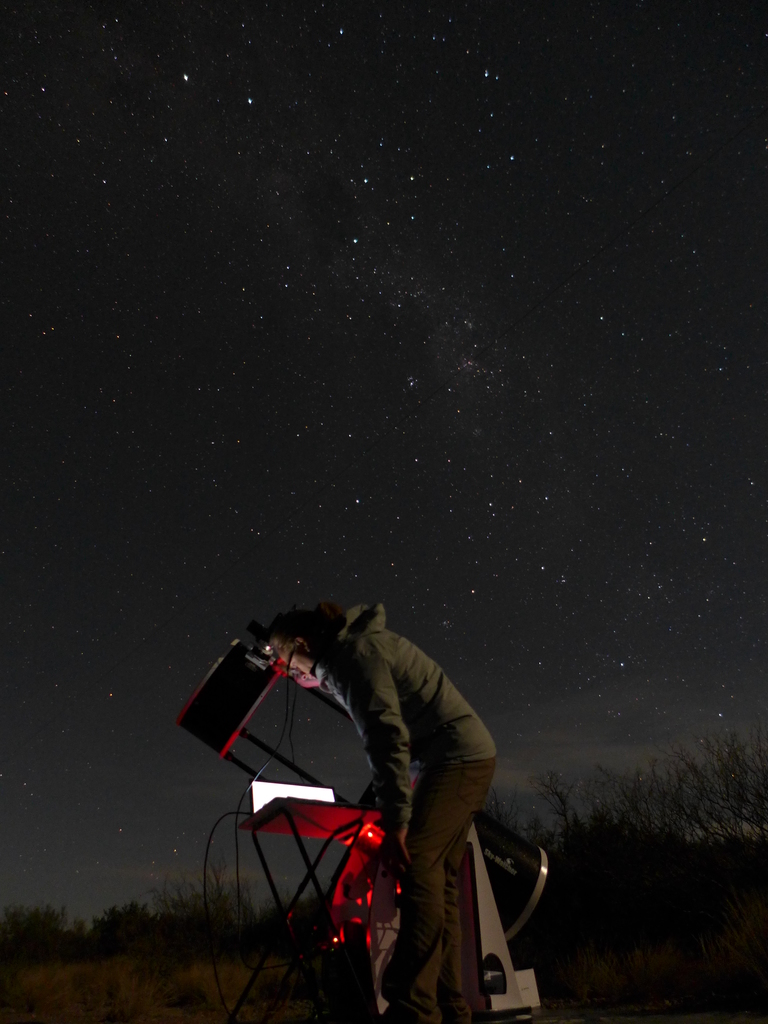 In Argentina, New Horizons scientist Alex Parker sets up to begin collecting data on the stellar occultation of 2014 MU69.