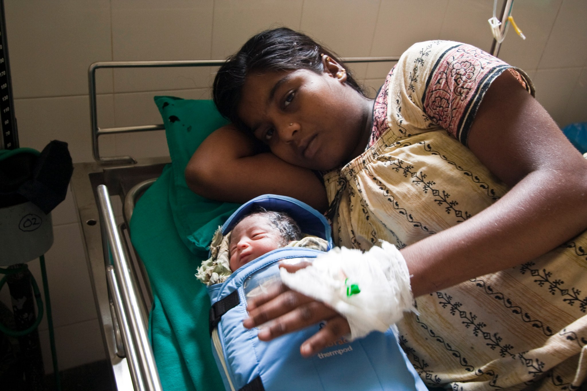 Mother with her newborn.