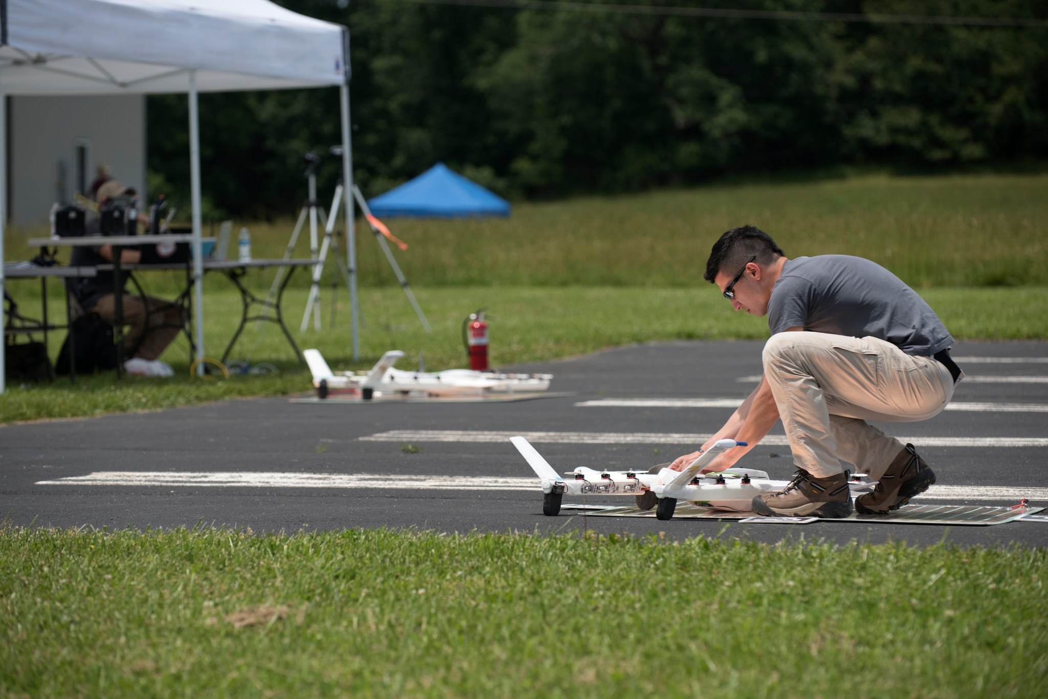 Drone test at FAA's test site in Virginia.