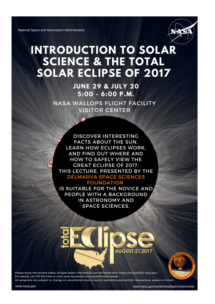 Total Solar Eclipse of 2017 Focus of July 20 Program at Wallops Visitor Center