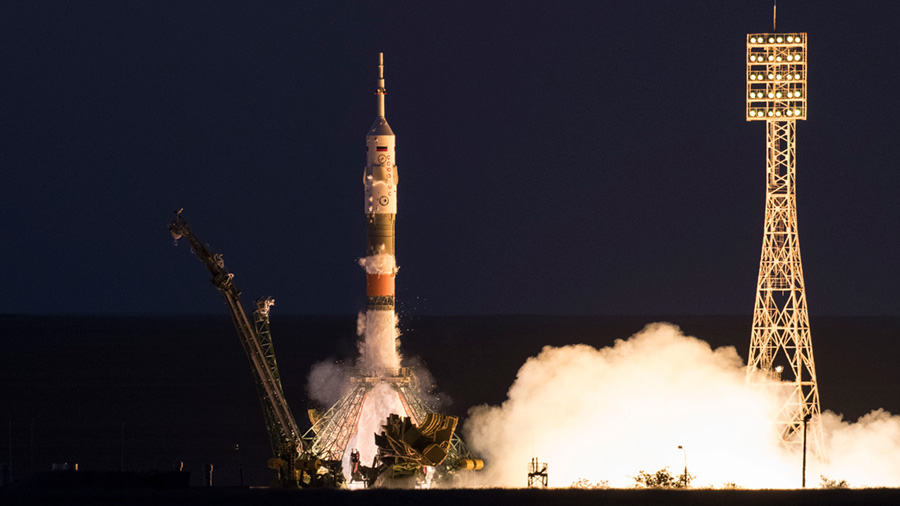 The Soyuz MS-05 spacecraft