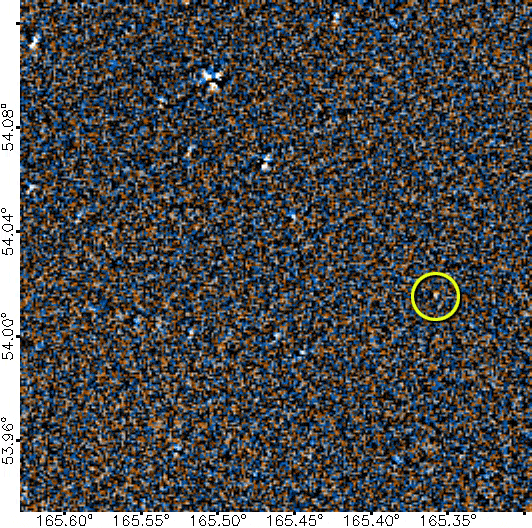movement of newly discovered brown dwarf WISEA J110125.95+540052.8