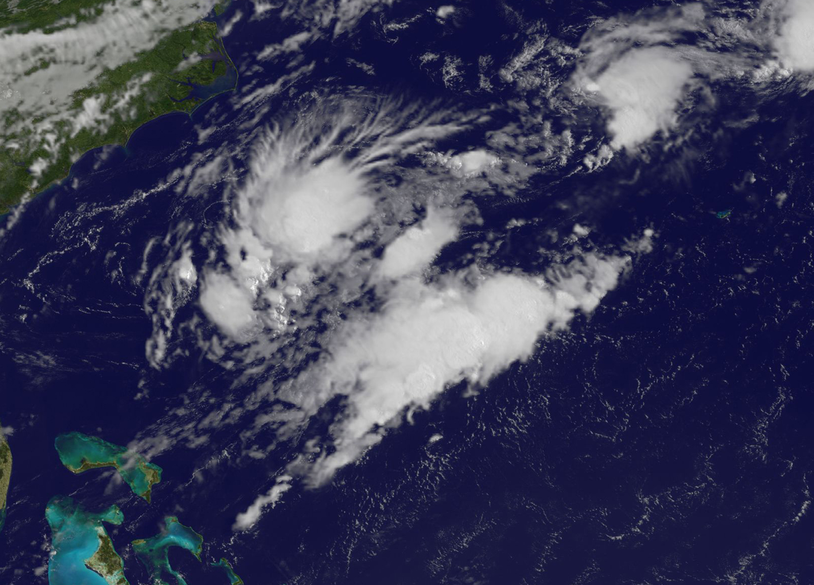 GOES-East image of Emily's remnants