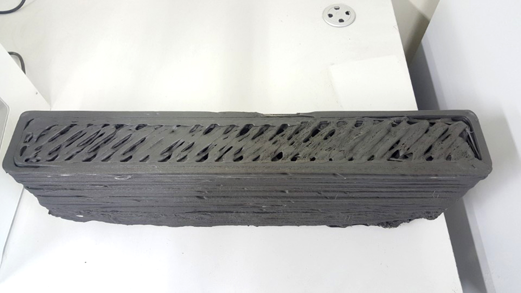 A 3-D print structure for bend testing.