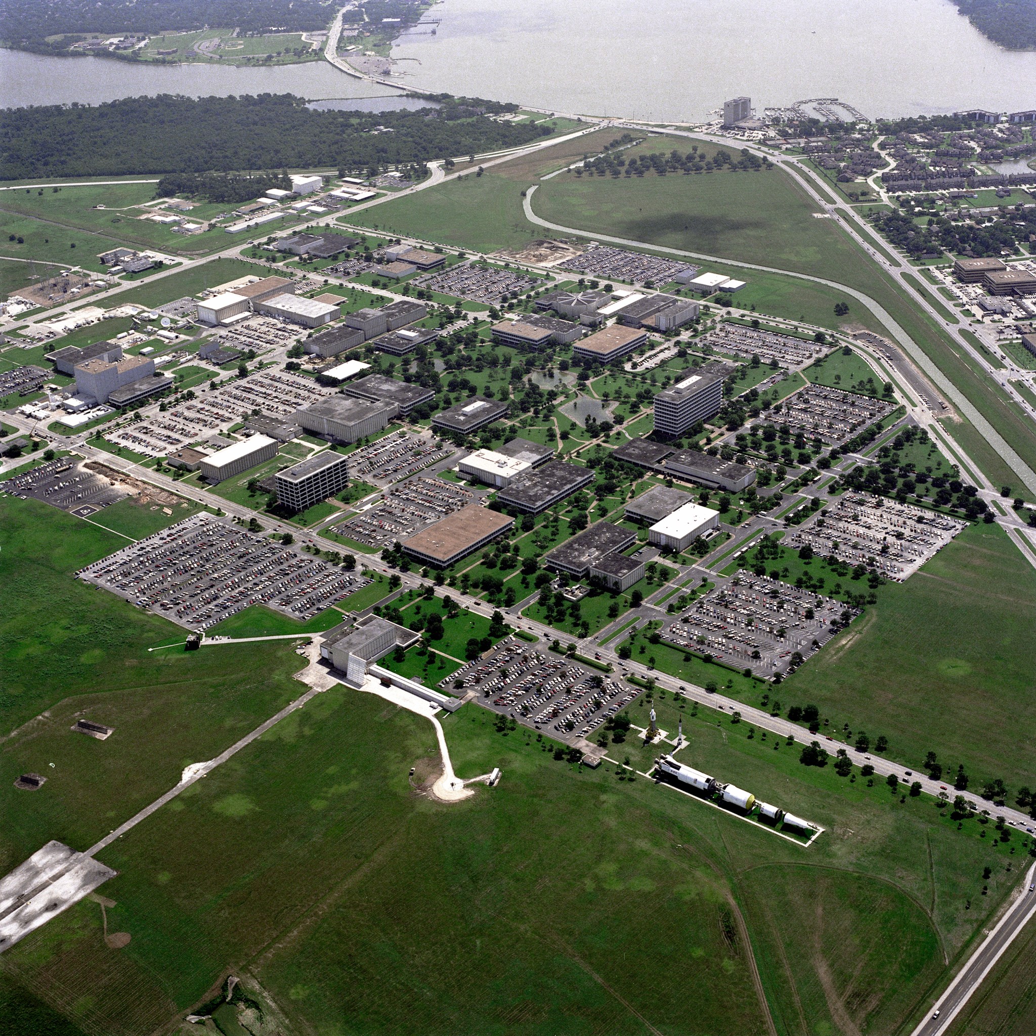 Aerial view of the Johnson Space Center