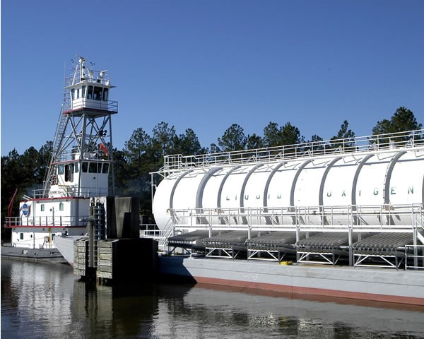 Barge at Stennis Space Center