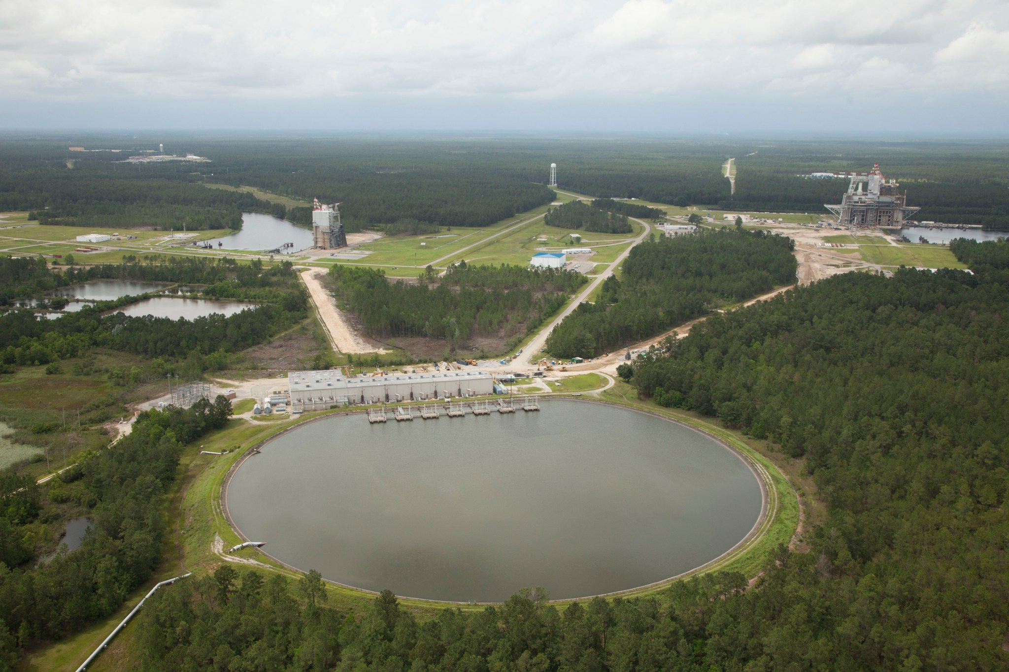 high pressure industrial water aerial