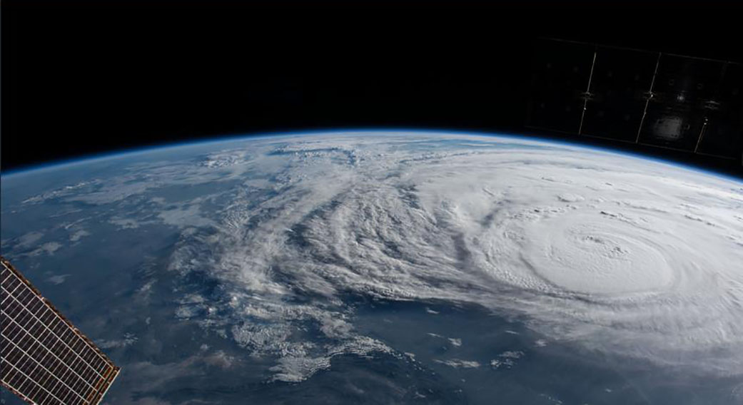 ISS image of Harvey