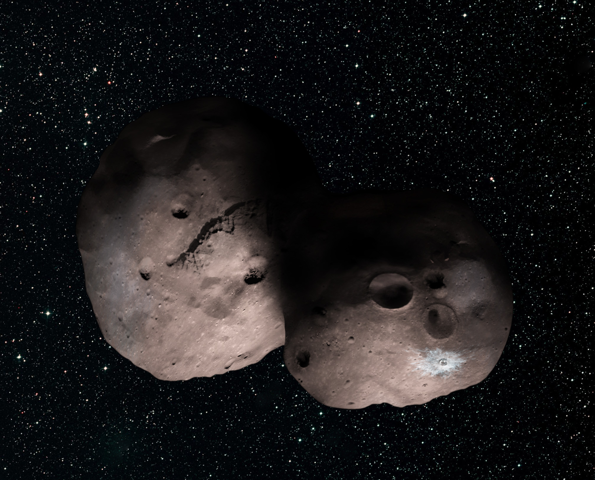 One artist’s concept of Kuiper Belt object 2014 MU69, the next flyby target for NASA’s New Horizons mission