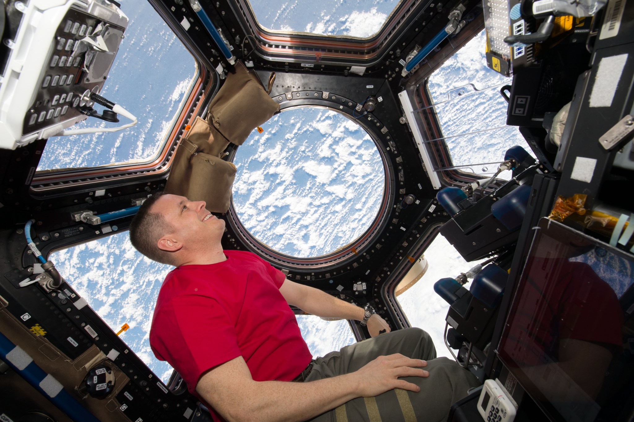 Expedition 52 Flight Engineer Jack Fisher on the ISS.